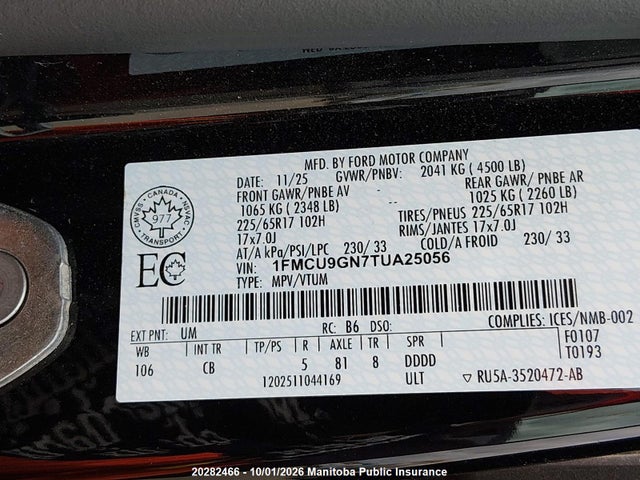 Ford Escape Active 2026 1FMCU9GN7TUA25056 Image 9