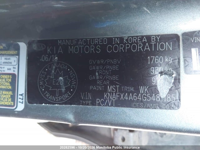 KIA FORTE LX 2016 KNAFX4A64G5481185 Image 9