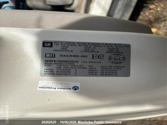 Aukcja sprzedaży 2009 Chevrolet Avalanche 1500 Ltz, vin: 3GNFK12099G238646, numer aukcji: 20282629