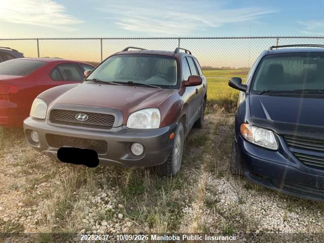 Продажа на аукционе авто 2004 Hyundai Santa Fe Gls, vin: KM8SB73D54U837332, номер лота: 20282637