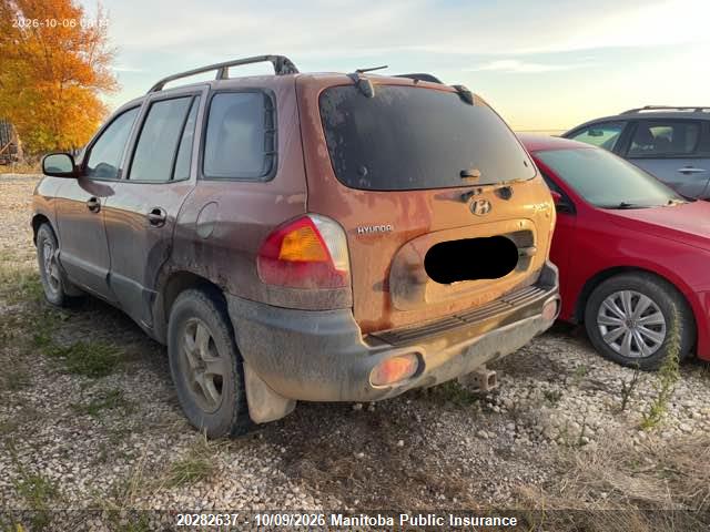 Продажа на аукционе авто 2004 Hyundai Santa Fe Gls, vin: KM8SB73D54U837332, номер лота: 20282637