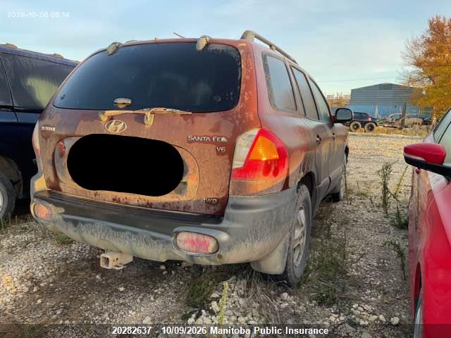 Продажа на аукционе авто 2004 Hyundai Santa Fe Gls, vin: KM8SB73D54U837332, номер лота: 20282637