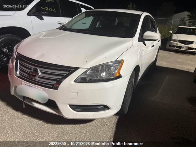 Nissan Sentra 1.8 S 2014 3N1AB7AP3EL667581 Image 2