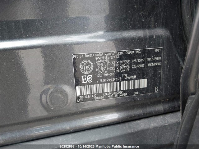 Toyota Rav4 Xle 2021 2T3R1RFV9MC242073 Image 9