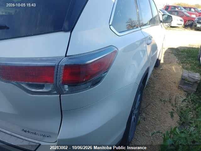 Aukcja sprzedaży 2015 Toyota Highlander Xle V6, vin: 5TDJKRFH3FS106464, numer aukcji: 20283002