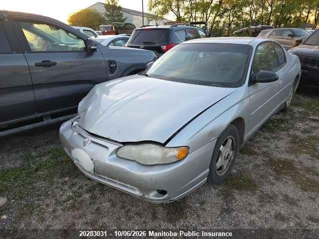 Продажа на аукционе авто 2004 Chevrolet Monte Carlo Ls, vin: 2G1WW12E649260205, номер лота: 20283031