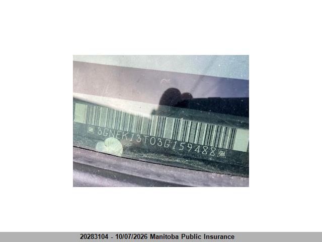2003 Chevrolet Avalanche 1500 მანქანა იყიდება აუქციონზე, vin: 3GNEK13T03G159488, აუქციონის ნომერი: 20283104