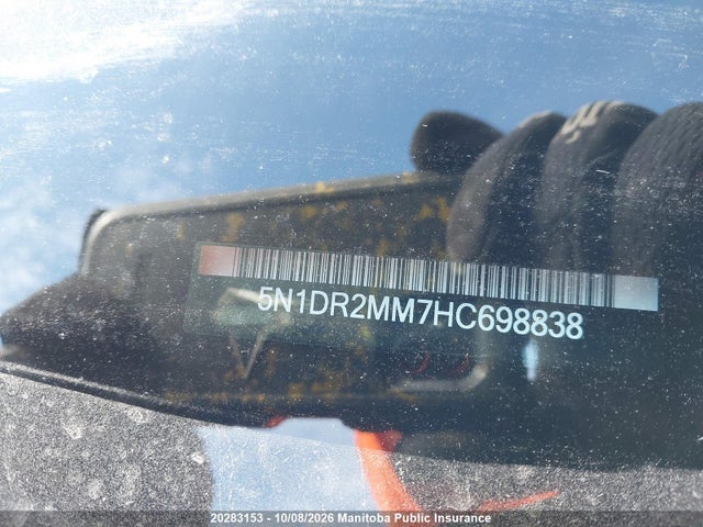 2017 Nissan Pathfinder S მანქანა იყიდება აუქციონზე, vin: 5N1DR2MM7HC698838, აუქციონის ნომერი: 20283153