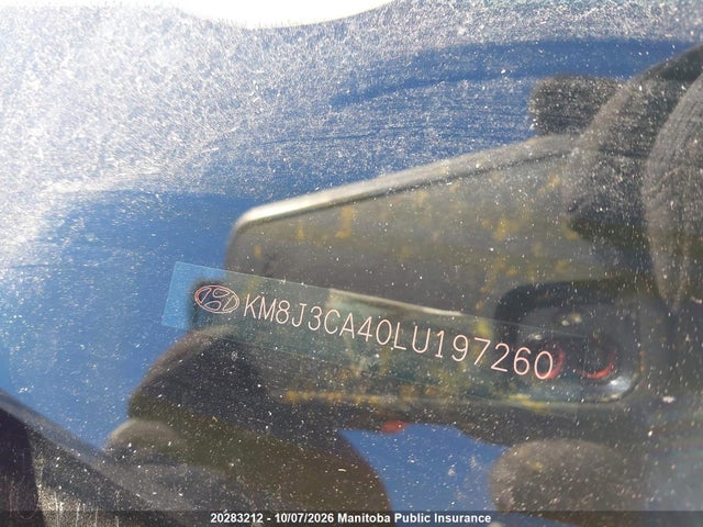 2020 Hyundai Tucson Preferred მანქანა იყიდება აუქციონზე, vin: KM8J3CA40LU197260, აუქციონის ნომერი: 20283212