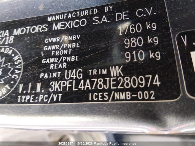 KIA Forte Lx+ 2018 3KPFL4A78JE280974 Image 9