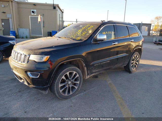 Продажа на аукционе авто 2017 Jeep Grand Cherokee Overland, vin: 1C4RJFCG7HC761599, номер лота: 20283439