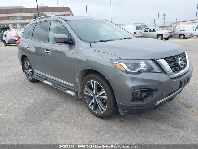 2017 Nissan Pathfinder Platinum მანქანა იყიდება აუქციონზე, vin: 5N1DR2MM2HC647408, აუქციონის ნომერი: 20283605