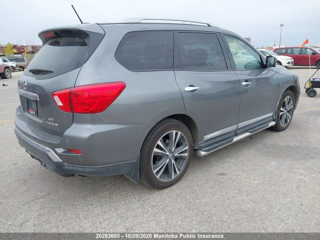 2017 Nissan Pathfinder Platinum მანქანა იყიდება აუქციონზე, vin: 5N1DR2MM2HC647408, აუქციონის ნომერი: 20283605