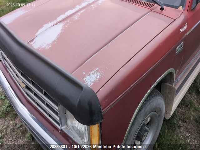 20283801 :رقم المزاد ، 1GEES19Z1L2118971 vin ، 1990 Chevrolet S10 Tahoe مزاد بيع