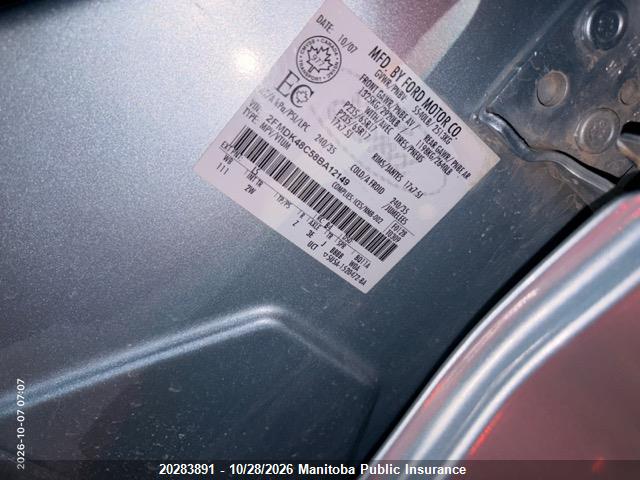 20283891 :رقم المزاد ، 2FMDK48C58BA12149 vin ، 2008 Ford Edge Sel مزاد بيع