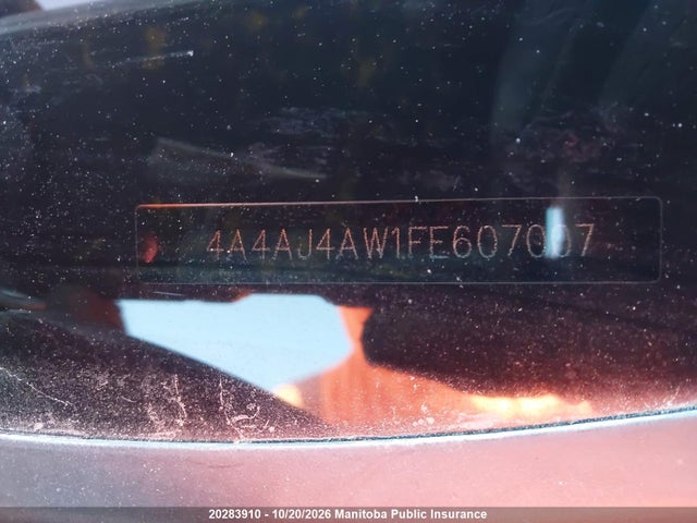 20283910 :رقم المزاد ، 4A4AJ4AW1FE607007 vin ، 2015 Mitsubishi Rvr Gt مزاد بيع