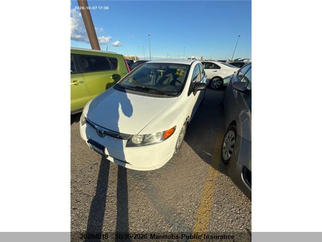 2008 Honda Civic Dx-a მანქანა იყიდება აუქციონზე, vin: 2HGFA16268H109271, აუქციონის ნომერი: 20284018