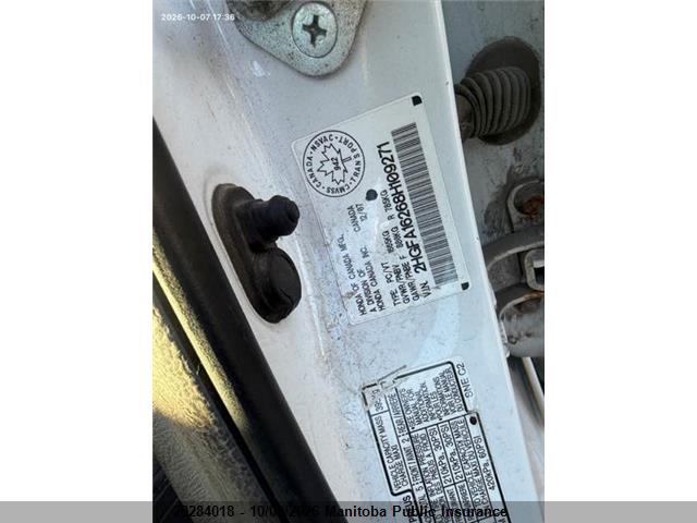 Продаж на аукціоні авто 2008 Honda Civic Dx-a, vin: 2HGFA16268H109271, номер лоту: 20284018