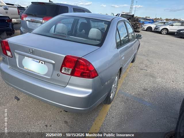 20284109 :رقم المزاد ، 2HGES16645H047294 vin ، 2005 Honda Civic Lx مزاد بيع