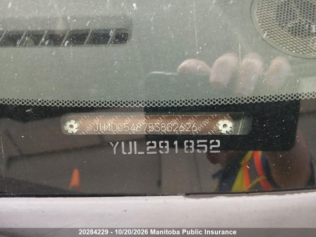 20284229 :رقم المزاد ، JH4DC54875S802626 vin ، 2005 Acura Rsx مزاد بيع