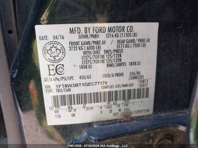 Ford F350 Super Duty 2016 1FT8W3BT1GEC77179 Image 9
