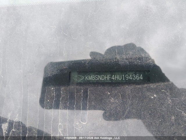 KM8SNDHF4HU194364 Hyundai Santa Fe Se/limited