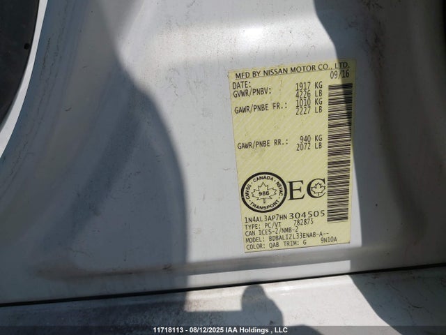 1N4AL3AP7HN304505 Nissan 2017