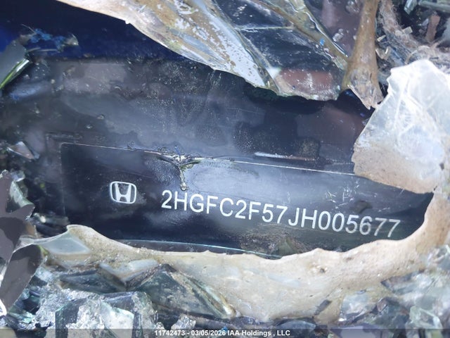 2018 Honda Civic Lx მანქანა იყიდება აუქციონზე, vin: 2HGFC2F57JH005677, აუქციონის ნომერი: 11742473