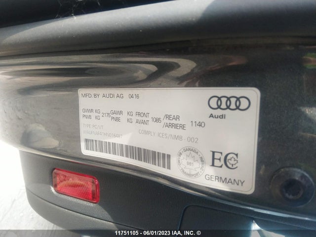 WAUFNAF41HN016487 Audi A4 Technik