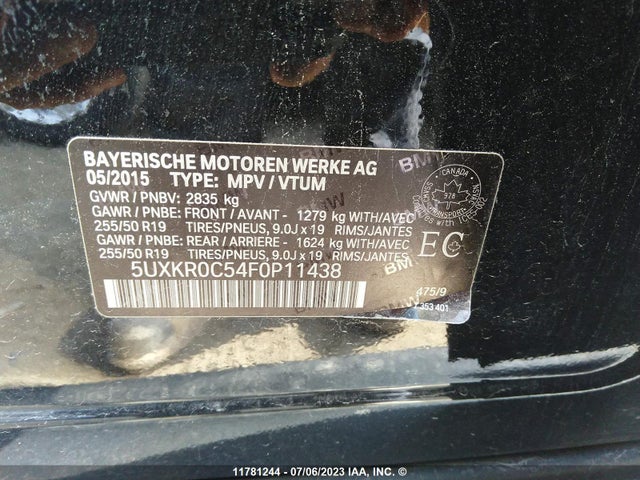 BMW 2015 2015 5UXKR0C54F0P11438 Image 9