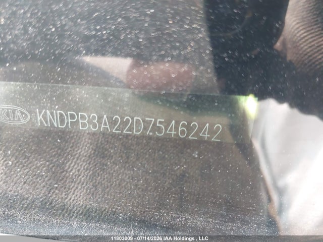 2013 Kia Sportage Lx მანქანა იყიდება აუქციონზე, vin: KNDPB3A22D7546242, აუქციონის ნომერი: 11803009