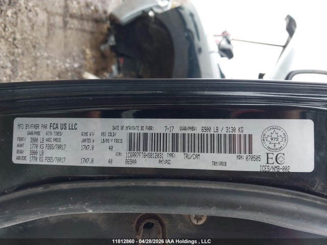 RAM 1500 St 2017 1C6RR7FT6HS812031 Image 9