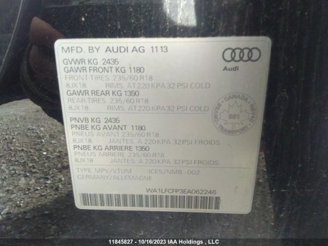 WA1LFCFP3EA062246 Audi Q5