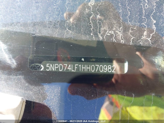 Hyundai 2017 2017 5NPD74LF1HH070982 Image 9