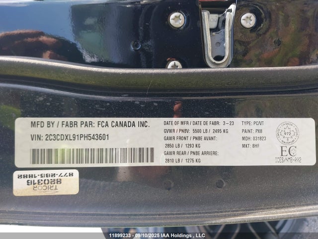 2C3CDXL91PH543601 Dodge Charger