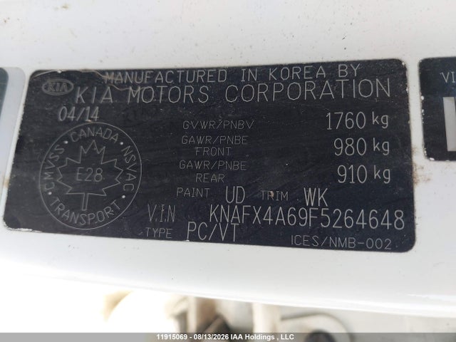 KIA FORTE LX 2015 KNAFX4A69F5264648 Image 9