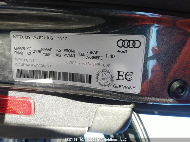 WAUENAF45JA106153 Audi A4