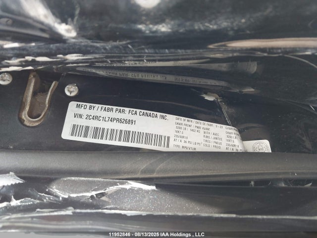 2C4RC1L74PR626891 Chrysler Pacifica