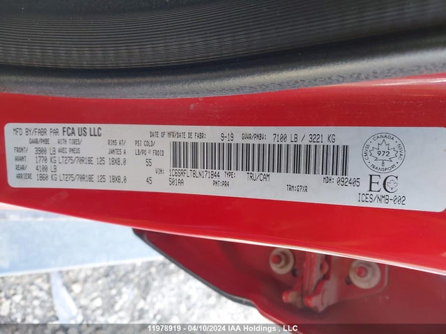 RAM 1500 Rebel 2020 1C6SRFLT8LN171844 Image 9