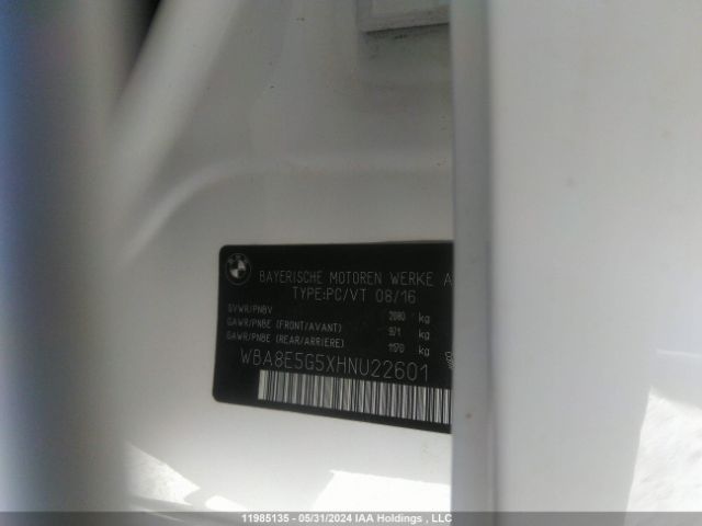 WBA8E5G5XHNU22601 BMW 320i