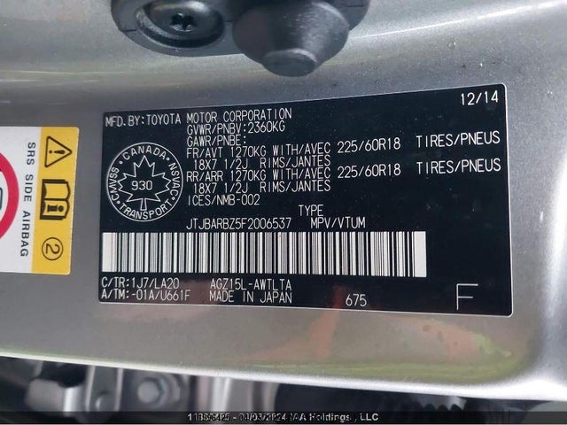 JTJBARBZ5F2006537 Lexus 8ar-fts