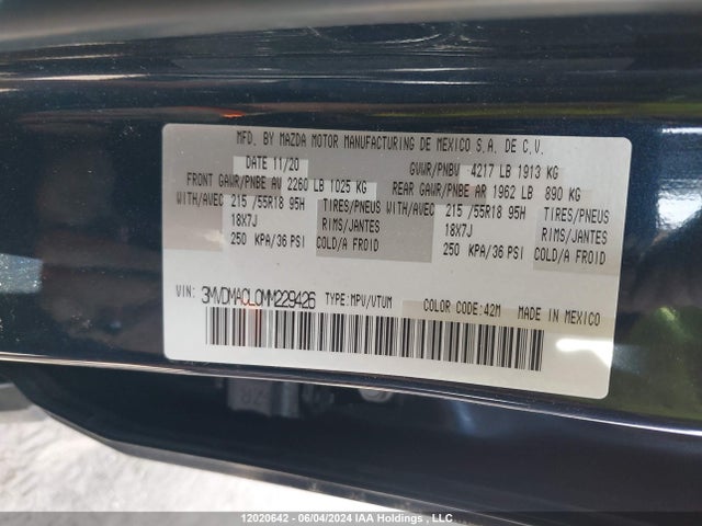 3MVDMACL0MM229426 Mazda py