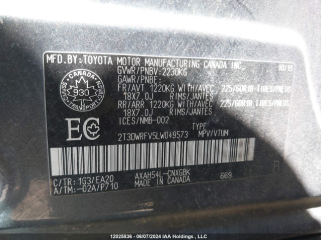 2T3DWRFV5LW049573 Toyota a25-fxz, 3nm+4nm