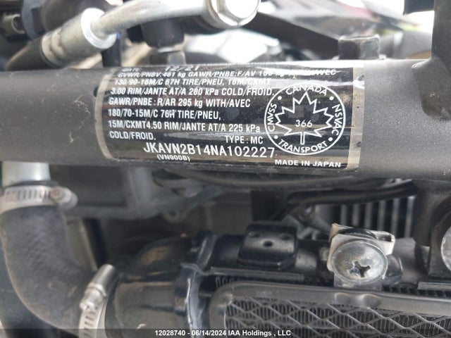 Kawasaki Vn900 B 2022 JKAVN2B14NA102227 Image 10