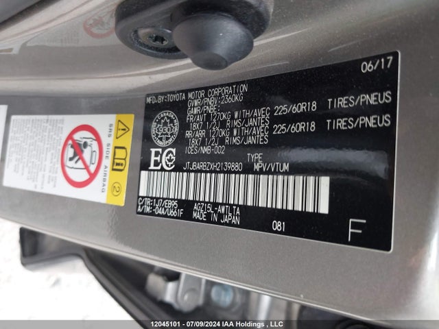 JTJBARBZXH2139880 Lexus 8ar-fts