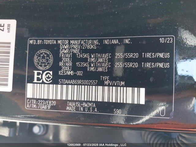 Lexus t24a-fts 2024 5TDAAAB69RS002557 Image 19