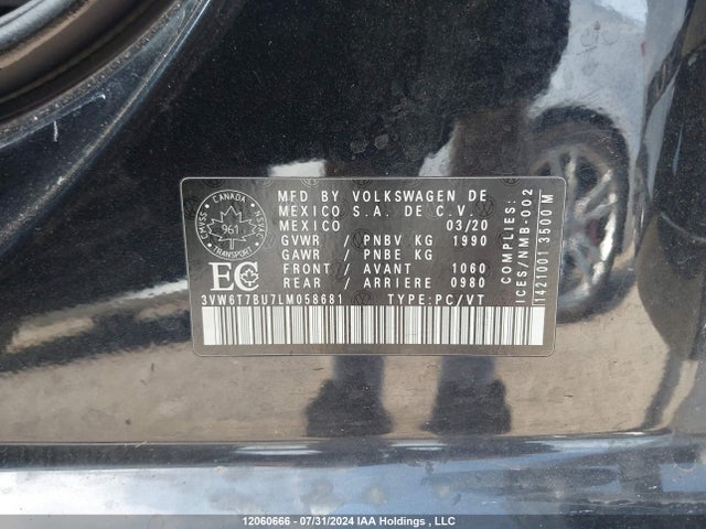 3VW6T7BU7LM058681 Volkswagen 2.0 tsi