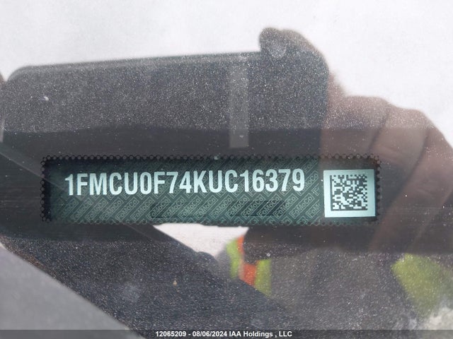 1FMCU0F74KUC16379 Ford ESCAPE S