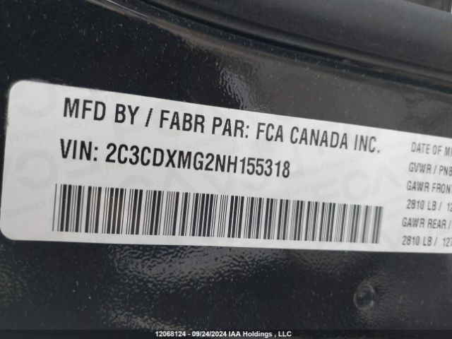 2C3CDXMG2NH155318 Dodge CHARGER GT