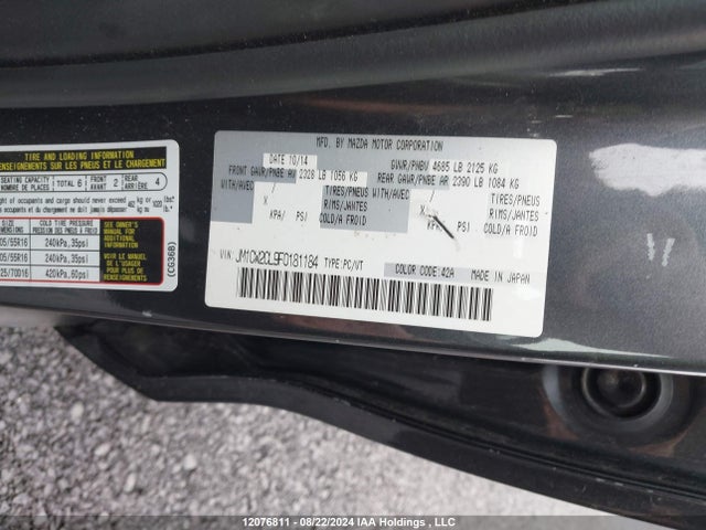 JM1CW2CL9F0181184 Mazda l5x